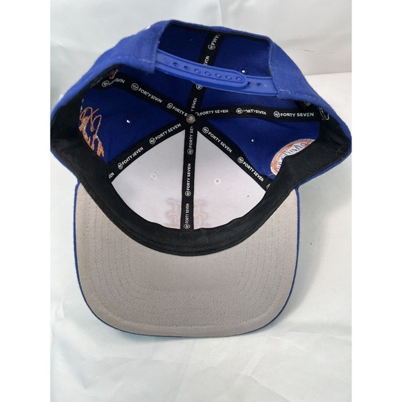 New York NY Mets Cap Hat ’47 Snapback Adjustable Blue White Embroidered #24 & 30 - Picture 5 of 7